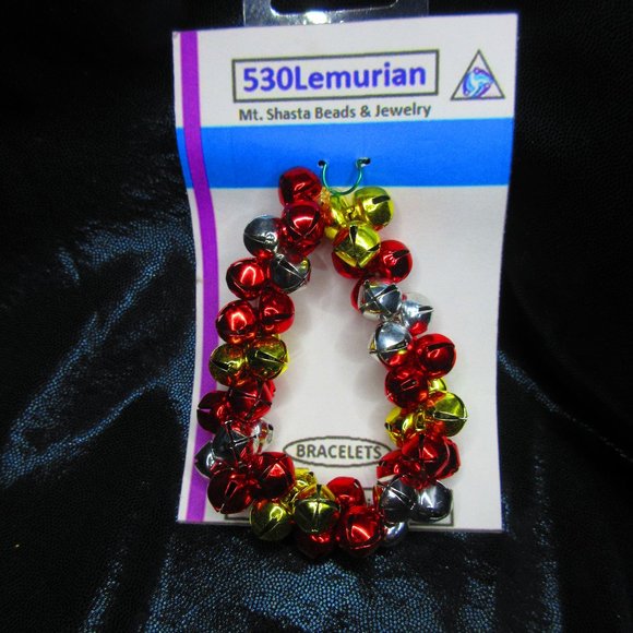 Christmas Bells 7" Stretchy Bracelet - Picture 1 of 3